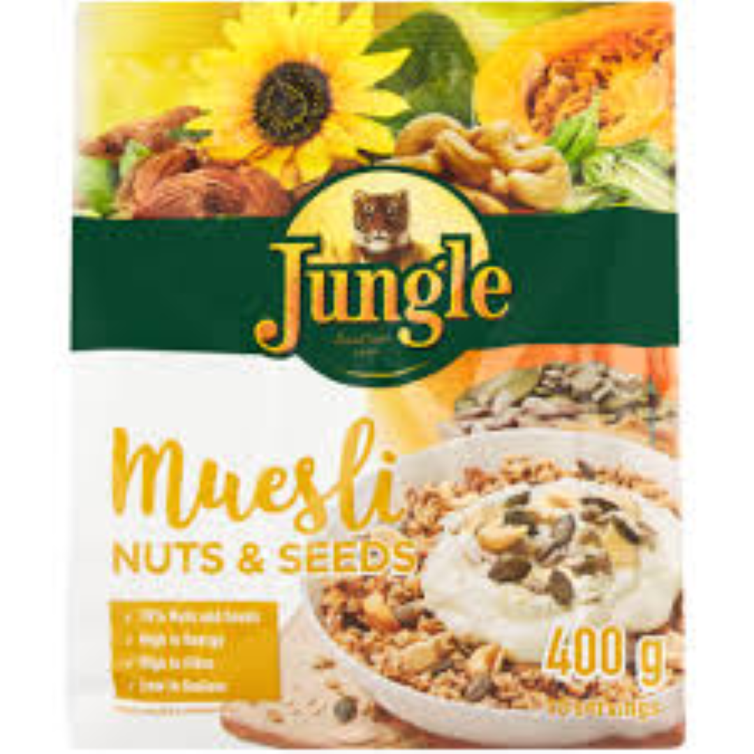 JUNGLE MUESLI NUTS N SEEDS 400G